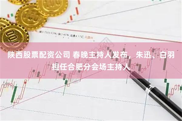 陕西股票配资公司 春晚主持人发布，朱迅、白羽担任合肥分会场主持人